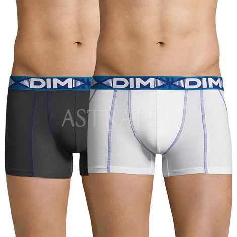 2 pack pnskch boxerek DIM Cotton 3D FlexAir - Boxerky, Pnsk prdlo,  Boxerky,  Vcebarevn boxerky