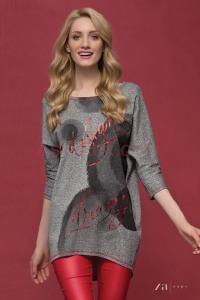 Dmsk luxusn tunika Betty Grey