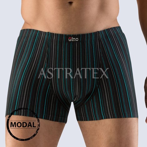 Pnsk boxerky GINO Modal Stripes ern - Boxerky, Pnsk prdlo,  Boxerky,  Jednobarevn boxerky